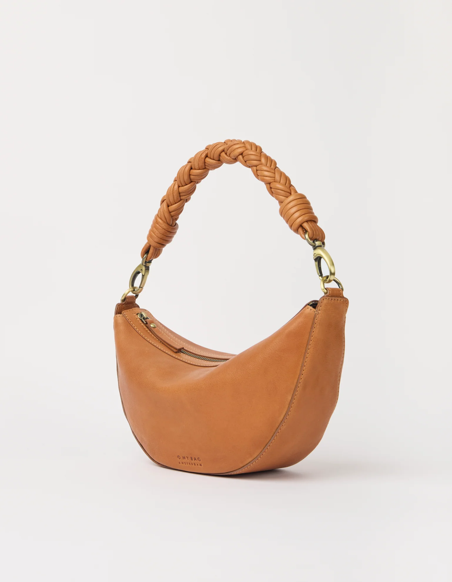 Leo Midi Twisted Handle - Wild Oak Soft Grain Leather - Image 3