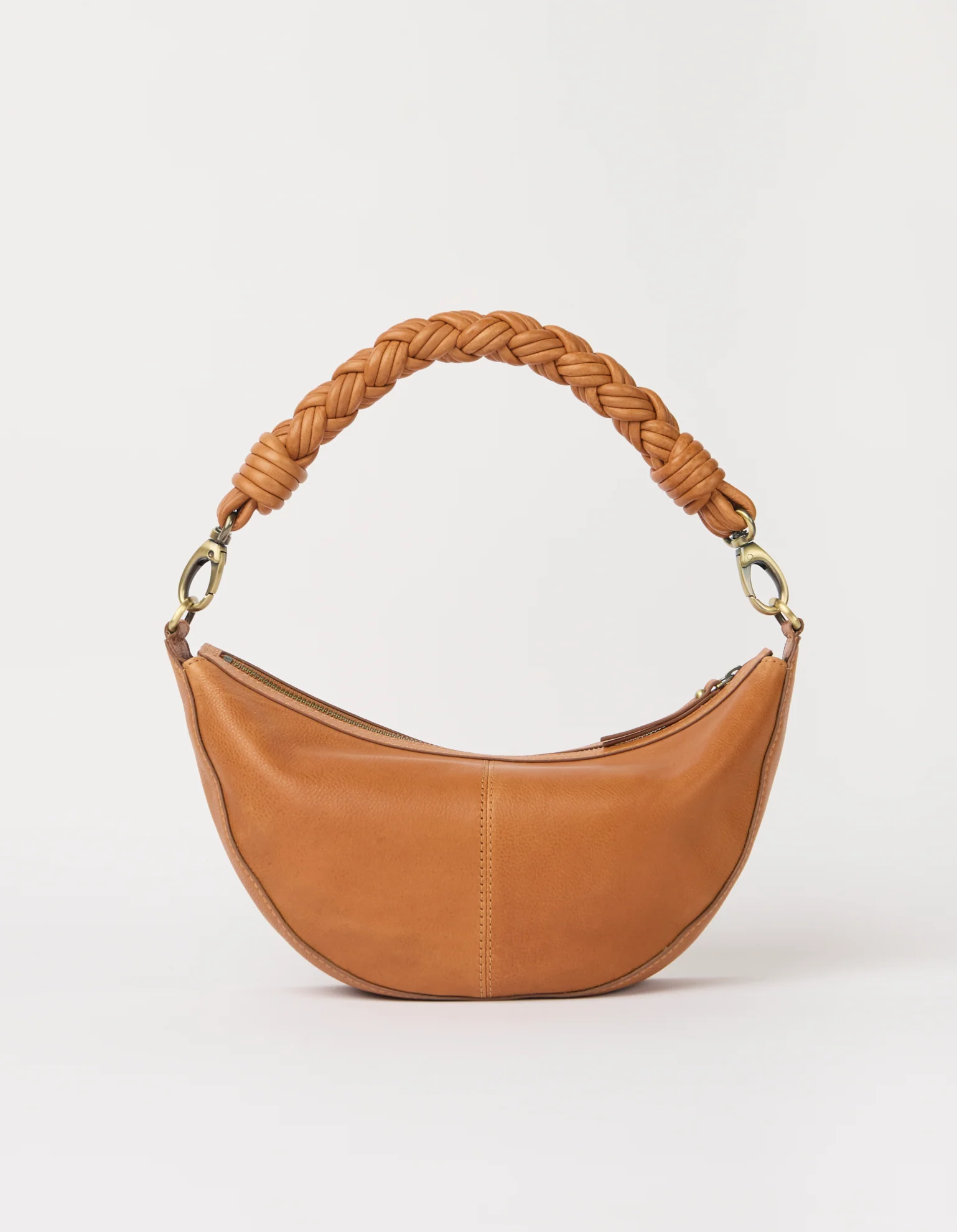Leo Midi Twisted Handle - Wild Oak Soft Grain Leather - Image 4