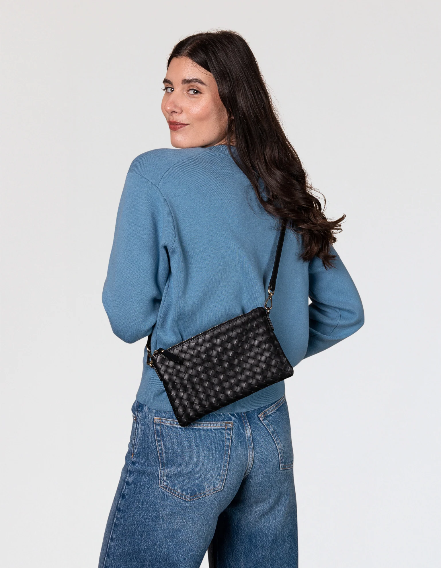 Lexi - Black Woven Classic Leather - Image 7