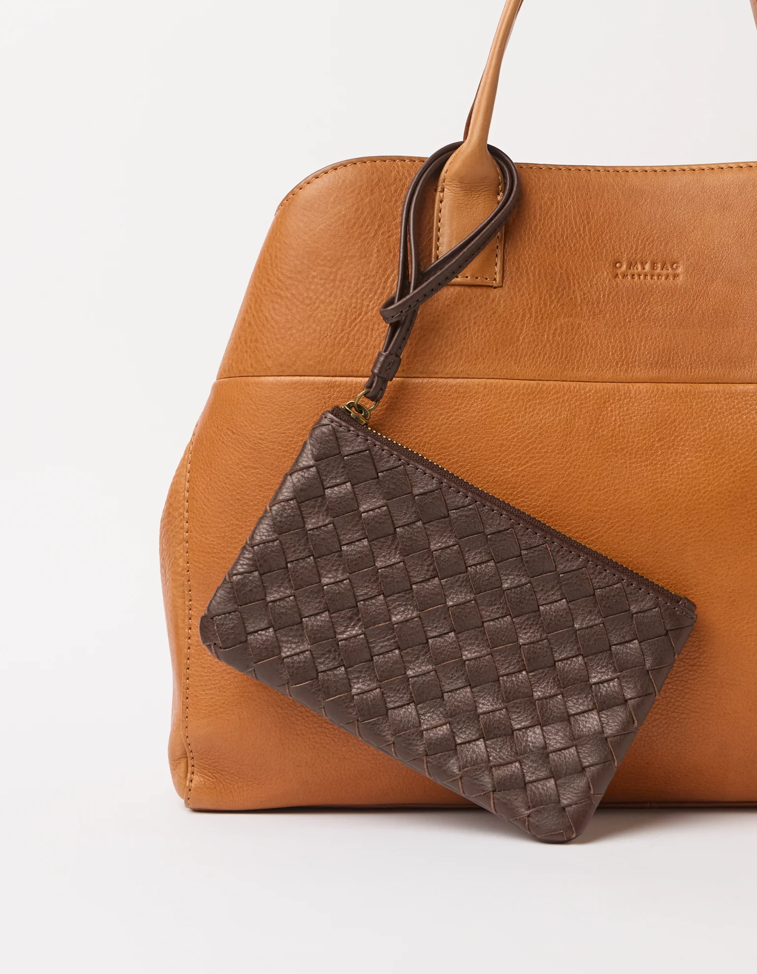 Lexi Midi - Chocolate Woven Soft Grain Leather - Image 4