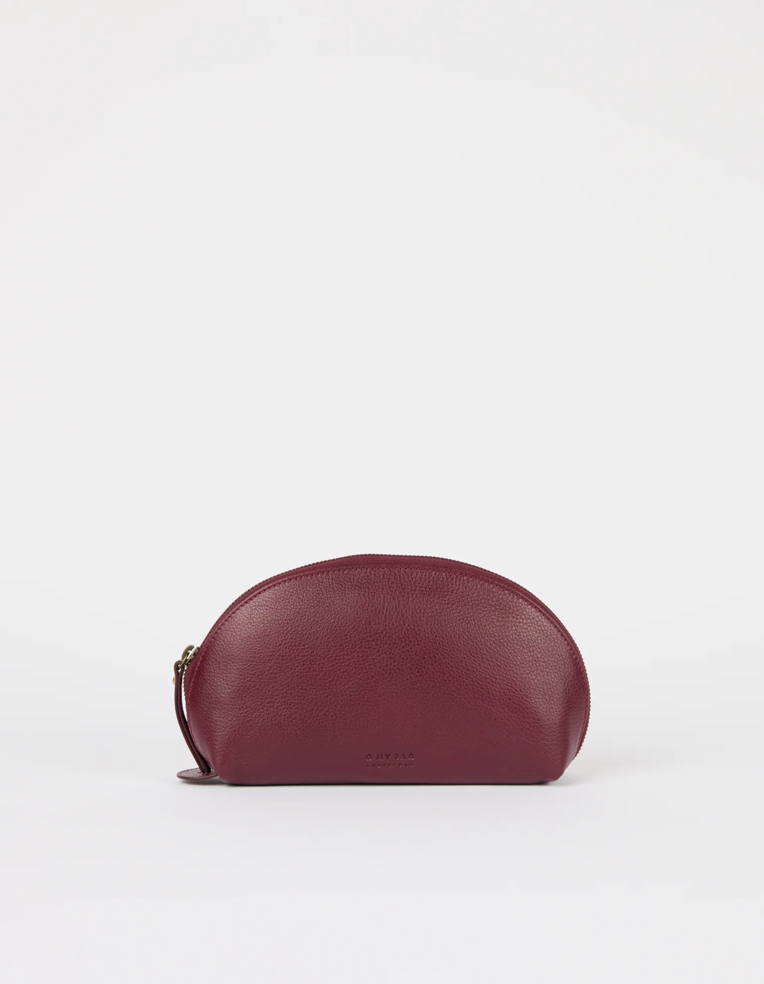 Make up Case Medium - Dark Cherry Soft Grain