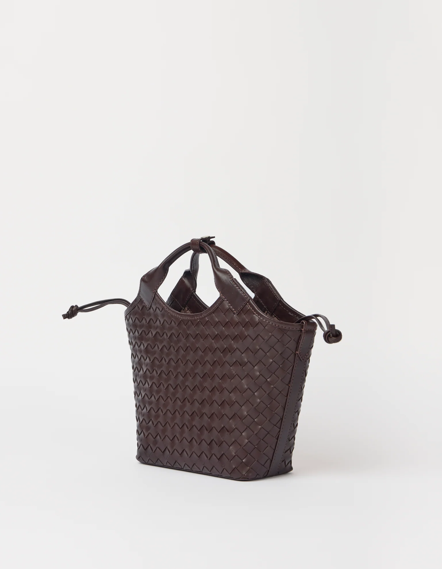 Mara Midi - Chocolate Woven Classic Leather - Image 3