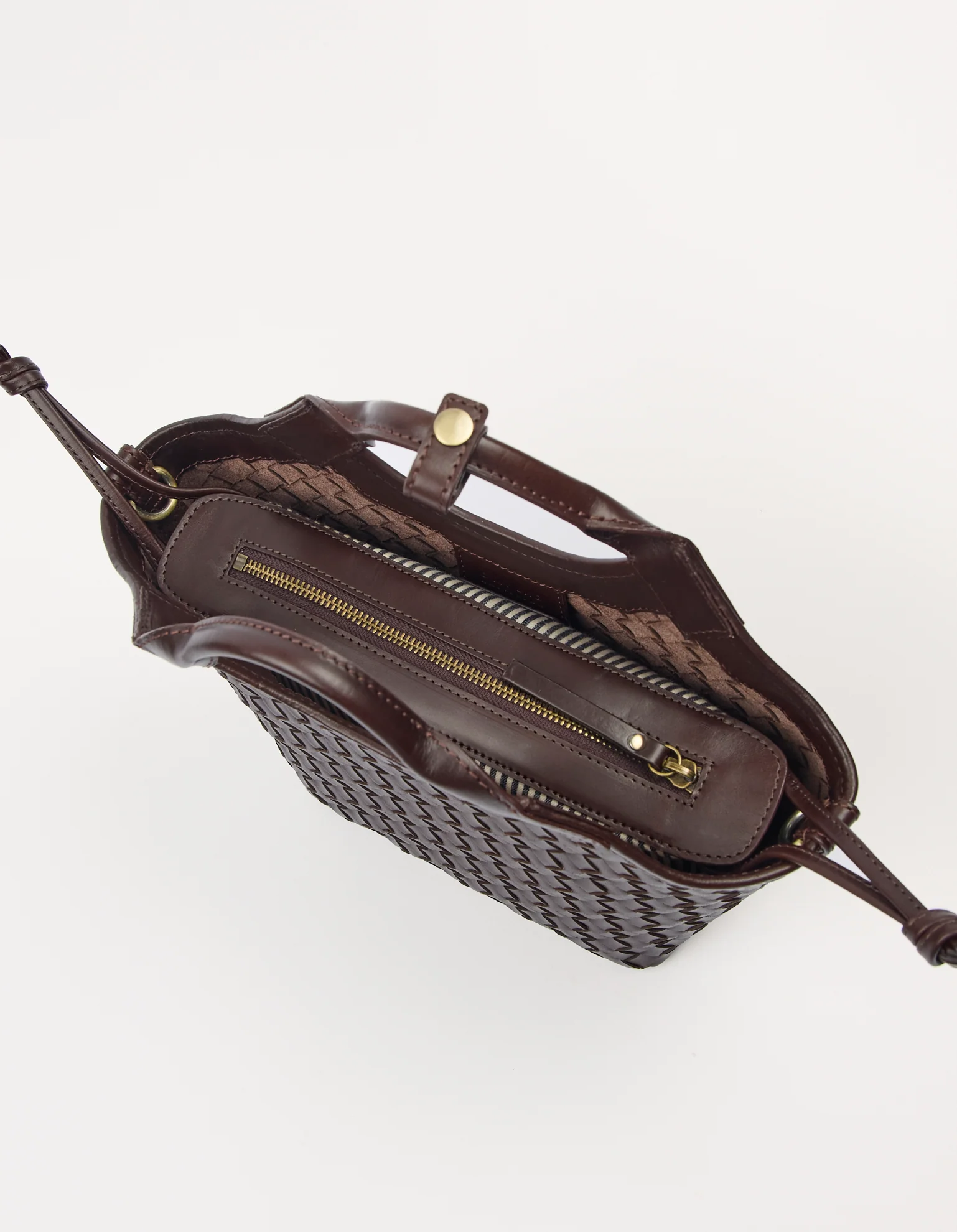 Mara Midi - Chocolate Woven Classic Leather - Image 4