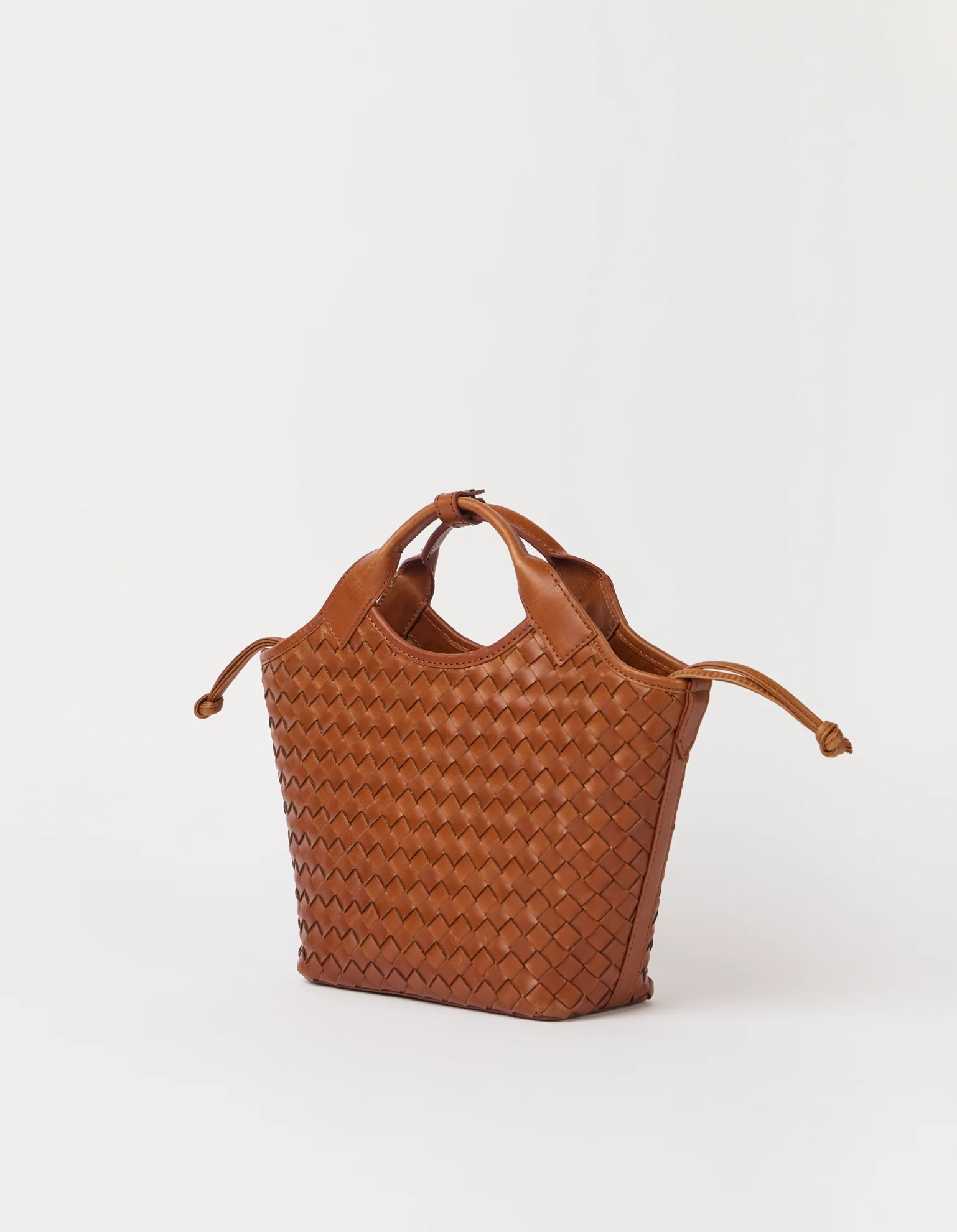 Mara Midi - Cognac Woven Classic Leather - Image 3