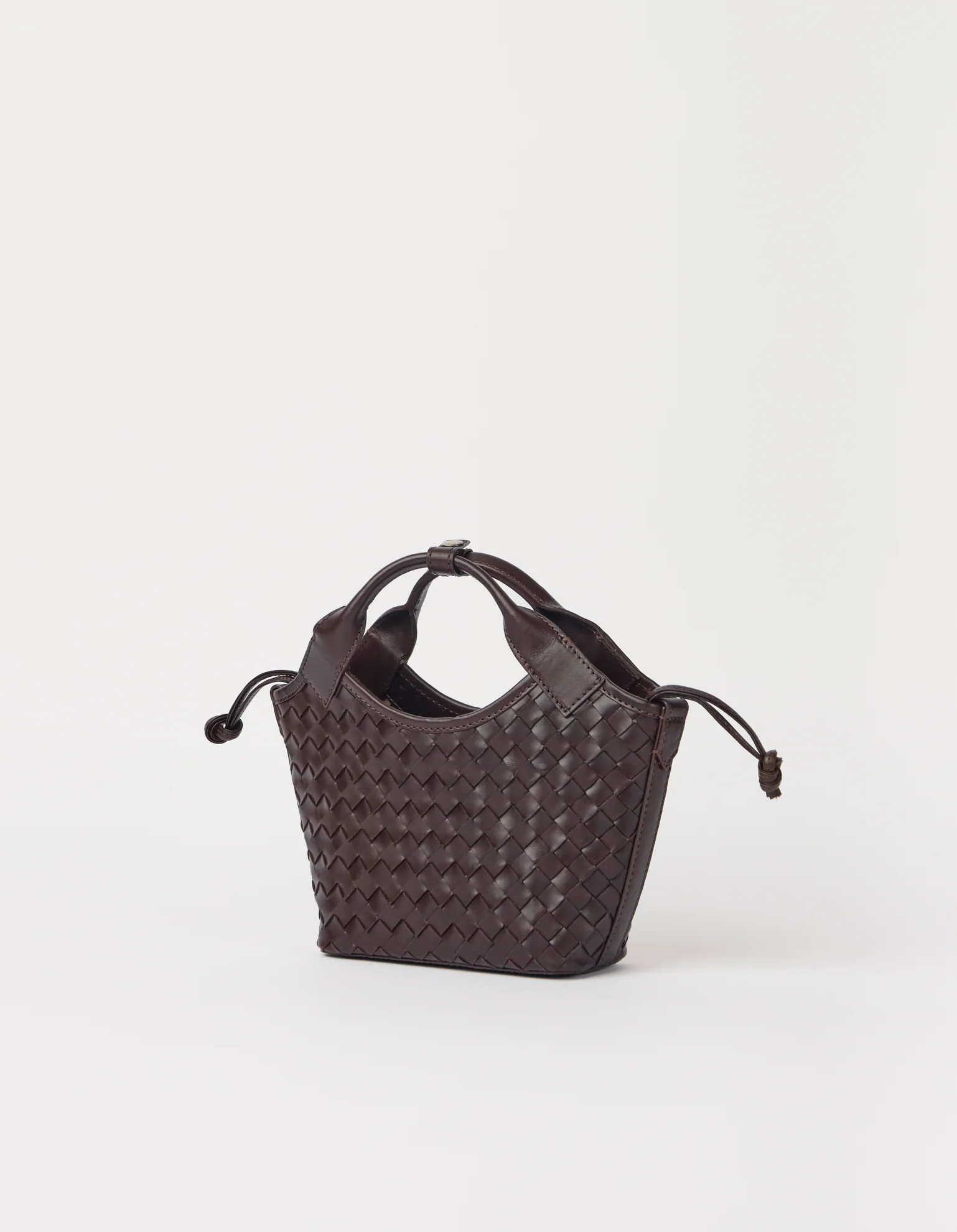 Mara Mini - Chocolate Woven Classic Leather - Image 3