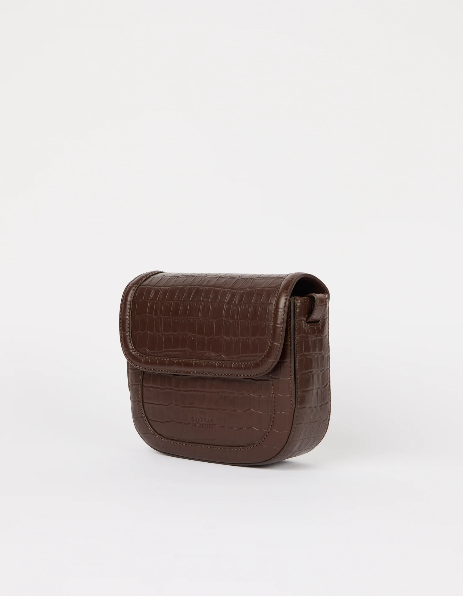 Nina - Chocolate Croco Print Leather - Image 3