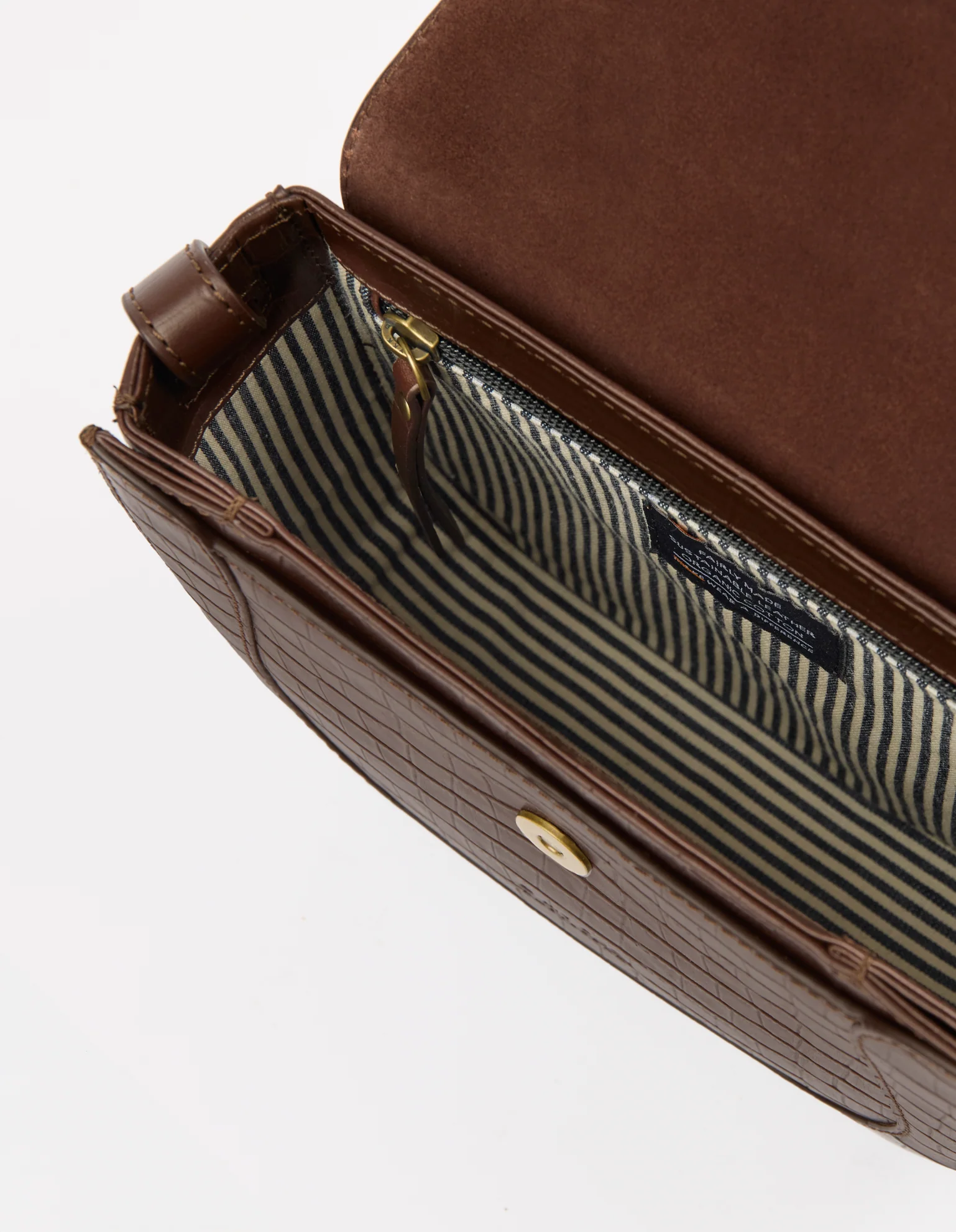 Nina - Chocolate Croco Print Leather - Image 4