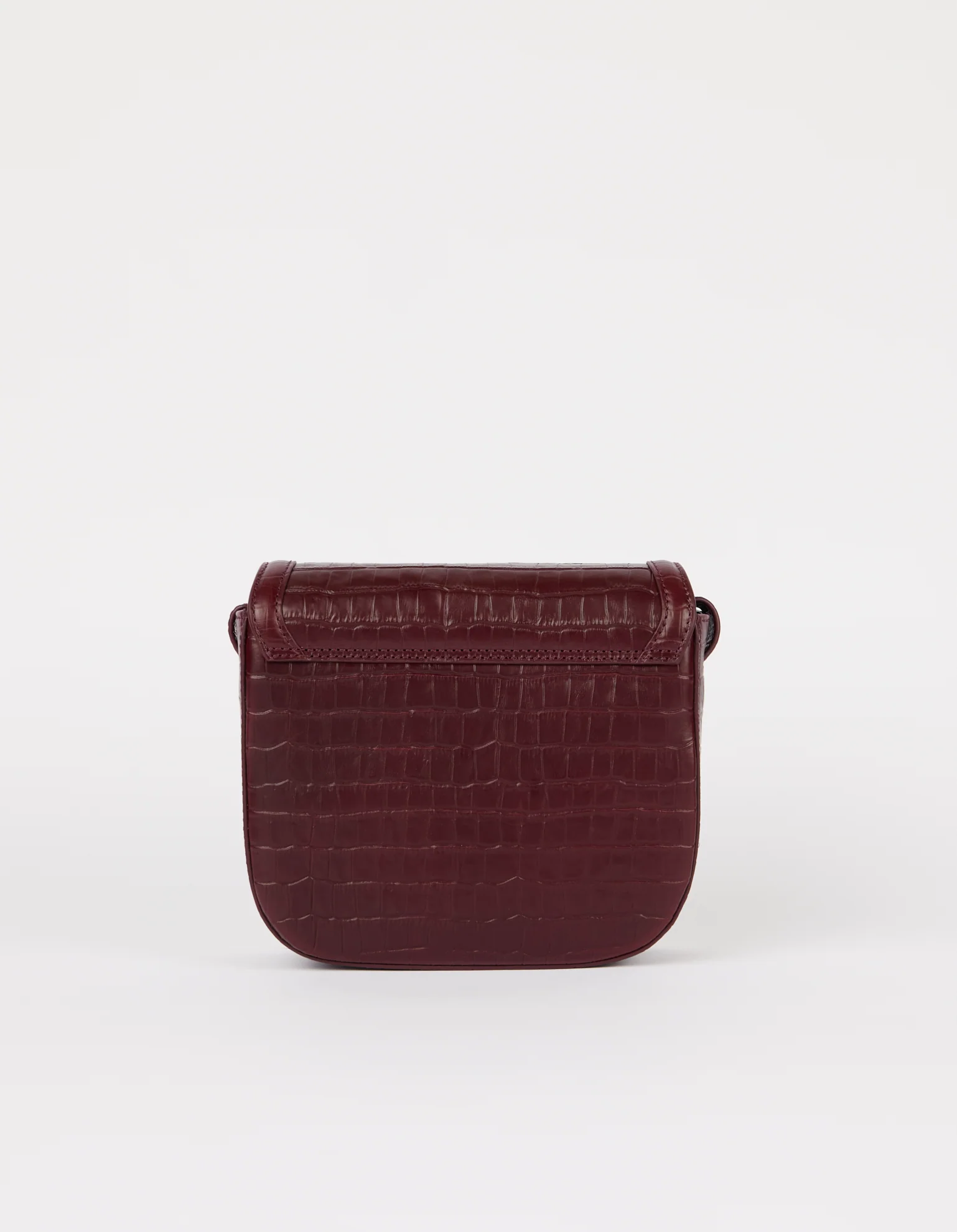 Nina - Dark Cherry Croco Print Leather - Image 4