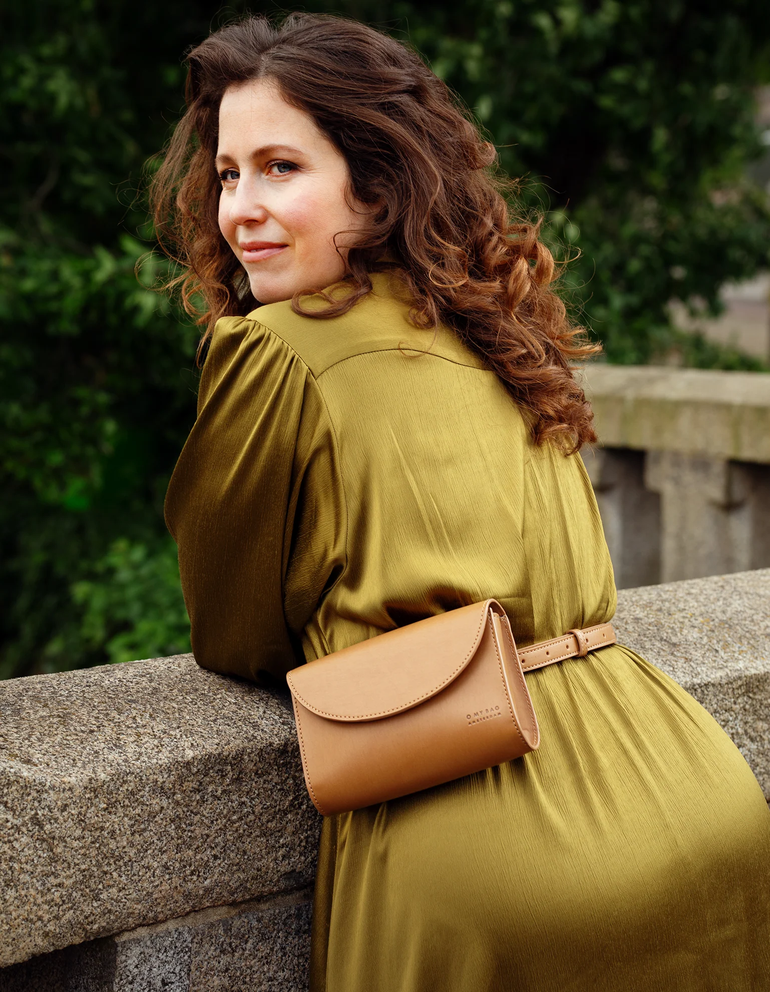 Sanne Belt Bag - Cognac Vegan Uppeal™ - Image 8