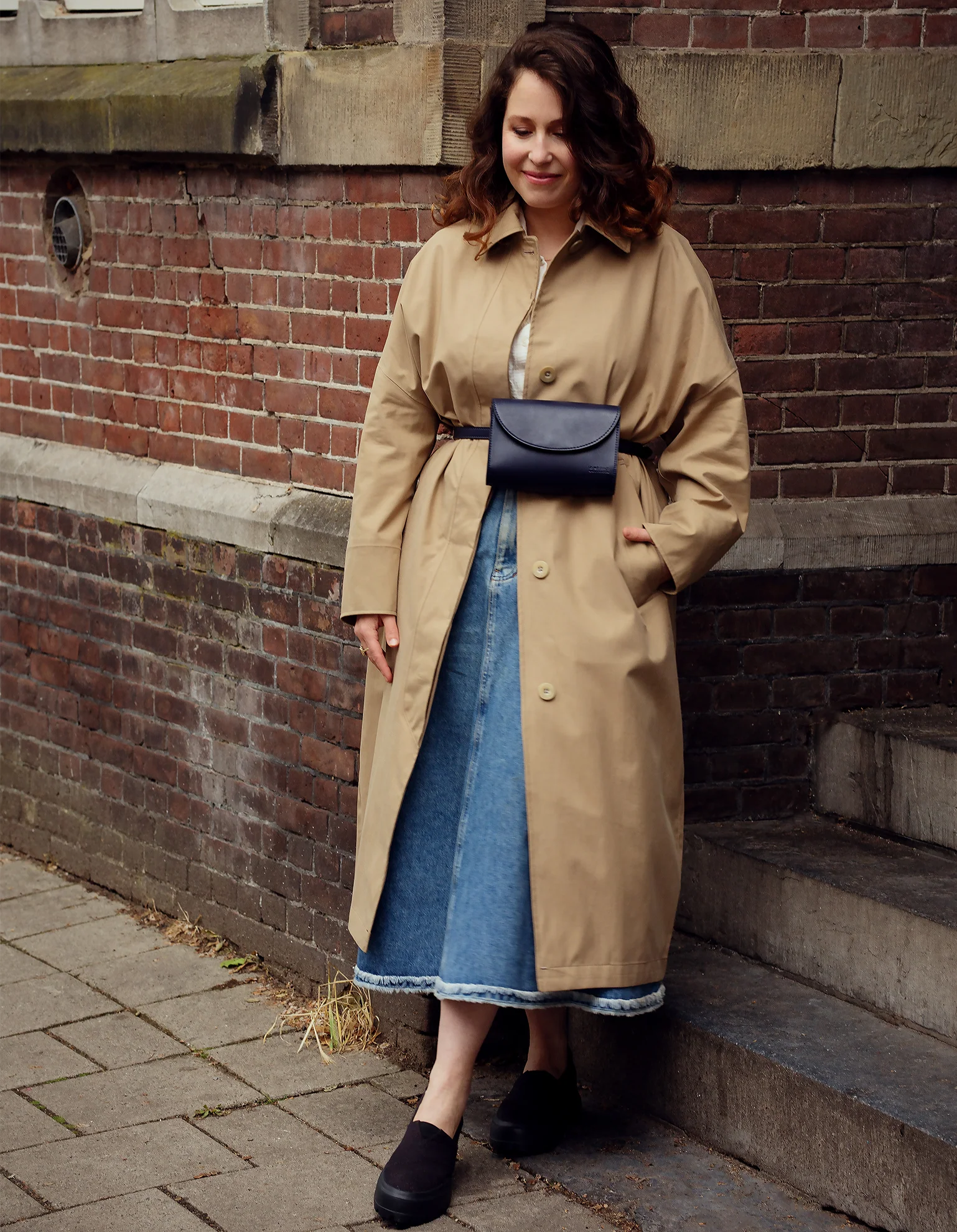 Sanne Belt Bag - Navy Vegan Uppeal™ - Image 9