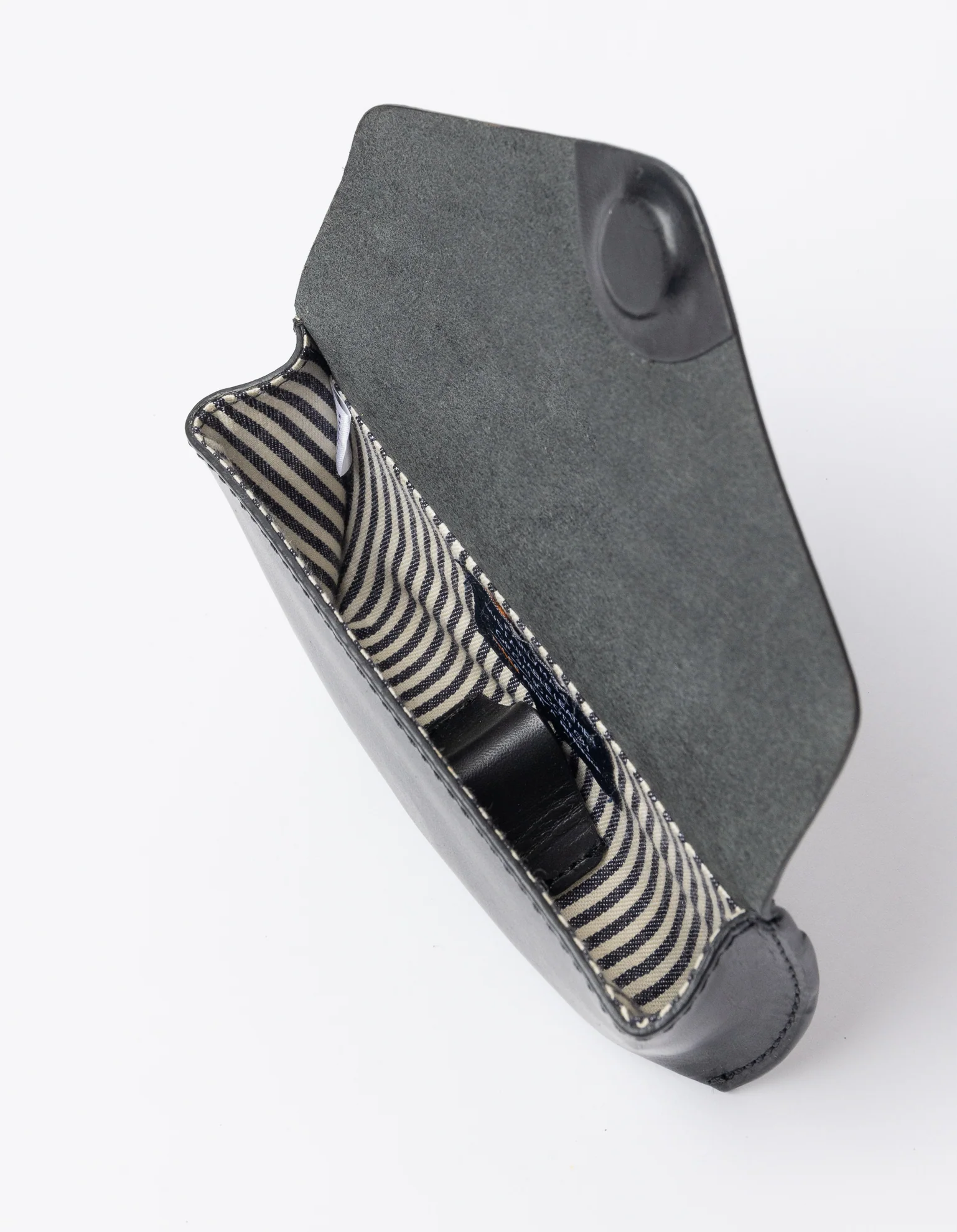 Spectacle Case - Black Classic Leather - Image 4
