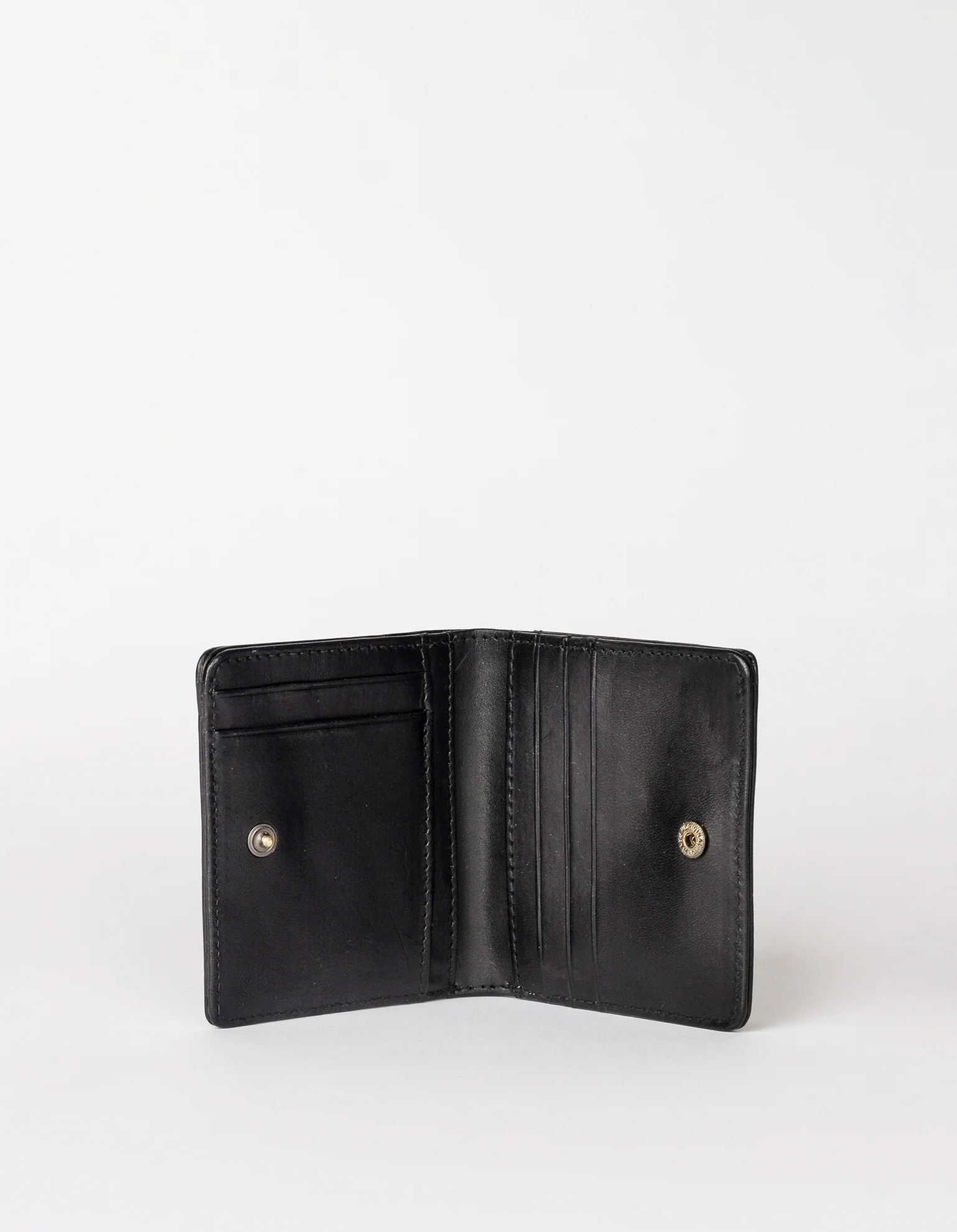 Alex Fold-Over Wallet - Black Classic Leather - Image 3